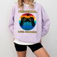 Pre-School Level Complete Graduation Video Gamer Preschool T Comfort Colors Sweatshirt Orchid