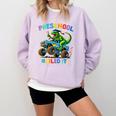 Preschool Graduation Monster Truck Dinosaur Boys Dino Tee Comfort Colors Sweatshirt Orchid
