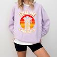 Professor Graduation For PhD Degree Doctor University Comfort Colors Sweatshirt Orchid