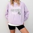 Proud Air Force Wife Air Force Graduation USAF Wife Comfort Colors Sweatshirt Orchid