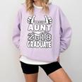Proud Aunt Of A 2018 Graduate Senior Graduation School Shirt Comfort Colors Sweatshirt Orchid