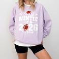 Proud Auntie Of A 2026 Senior Football Graduation Family Comfort Colors Sweatshirt Orchid