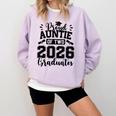 Proud Auntie Of Two 2026 Graduates Graduation Comfort Colors Sweatshirt Orchid