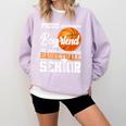 Proud Boyfriend Of A 2025 Senior Graduation Basketball Comfort Colors Sweatshirt Orchid