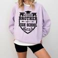 Proud Brother Of a High School Grad Senior Graduation Shirt Comfort Colors Sweatshirt Orchid