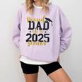 Proud Dad Of a 2025 Senior Graduation Comfort Colors Sweatshirt Orchid