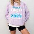 Proud Godbrother Of Two 2023 Graduate Class 2023 Graduation Comfort Colors Sweatshirt Orchid