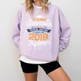 Proud Grandma Of A 2018 Graduate Shirt Graduation Grad Class Comfort Colors Sweatshirt Orchid