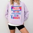 Proud Grandma Of A 2019 Graduate Senior Class Graduation Comfort Colors Sweatshirt Orchid