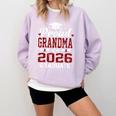 Proud Grandma Of A 2026 Graduate Class Of Graduation Comfort Colors Sweatshirt Orchid