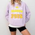 Proud Grandma Of A 2026 Senior Softball Graduation Matching Comfort Colors Sweatshirt Orchid