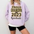 Proud Grandpa Of A 2023 Graduate Graduation Comfort Colors Sweatshirt Orchid