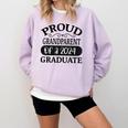 Proud Grandparent Of A Class Of 2024 Graduate Graduation Comfort Colors Sweatshirt Orchid