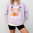Proud Great Aunt Of a Class Of 2026 Graduate Graduation Comfort Colors Sweatshirt Orchid