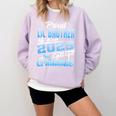 Proud Lil Brother Of 2025 Graduate College Shirt Graduation Comfort Colors Sweatshirt Orchid