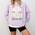Proud Mama Of A 2021 Graduate Graduation Clothes MBA PhD Comfort Colors Sweatshirt Orchid