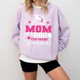Proud Mom Of 2024 5th Grade Graduate Mother Graduation Comfort Colors Sweatshirt Orchid