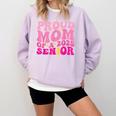 Proud Mom Of a 2025 Graduate Class Senior Graduation Mother Comfort Colors Sweatshirt Orchid