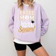 Proud Mom Of a 2026 Senior Volleyball Graduation Comfort Colors Sweatshirt Orchid