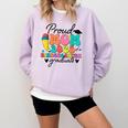 Proud Mom Class Of 2025 Kindergarten Graduate Graduation Comfort Colors Sweatshirt Orchid
