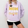 Proud Mom Of A Class Of 2026 Graduate Senior Gold Graduation Comfort Colors Sweatshirt Orchid