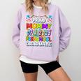 Proud MOMMY Of a 2025 Preschool Graduate Graduation Comfort Colors Sweatshirt Orchid