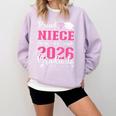 Proud Niece Of a Class Of 2026 Graduate For Graduation Comfort Colors Sweatshirt Orchid