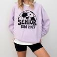 Proud Senior Dad Soccer Class Of 2027 Graduation Graduate Comfort Colors Sweatshirt Orchid