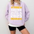 Proud Sister Of a Class Of 2025 Graduate Family Graduation Comfort Colors Sweatshirt Orchid