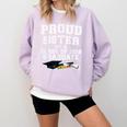 Proud Sister Of A Grad Class Of 2018 Graduation Apparel Comfort Colors Sweatshirt Orchid