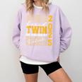 Proud Twin Of a 2025 Graduate Grad Prom Graduation Squad 25 Comfort Colors Sweatshirt Orchid