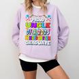 Proud UNCLE Of a 2025 Kindergarten Graduate Graduation Comfort Colors Sweatshirt Orchid