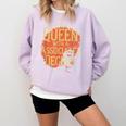 Queen Associate Degree Afrocentric Graduation T Shirt Comfort Colors Sweatshirt Orchid