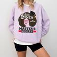 Queen Masters Degree Graduation Social Work MSW MPH Comfort Colors Sweatshirt Orchid