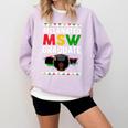 Queen MSW Social Work Grads Masters Graduation Comfort Colors Sweatshirt Orchid