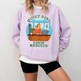Quiet Girl Loud Results Introvert Office Staff Secretary Comfort Colors Sweatshirt Orchid Quiet Girl Loud Results Introvert Office Staff Secretary Comfort Colors Sweatshirt Orchid