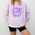 Recluse Pastel Goth Spider Shy Introvert Creepy Cute Kawaii Comfort Colors Sweatshirt Orchid
