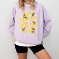 Retro Anti Social Club Bees Introvert Women Men Comfort Colors Sweatshirt Orchid