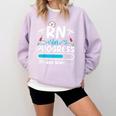 RN In Progress Loading Future Nurse Graduation Lover Comfort Colors Sweatshirt Orchid