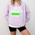 Sales Manager Loading Graduation Graduate New Job Comfort Colors Sweatshirt Orchid