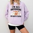 Sarcasm Cat Sarcastic Introvert Antisocial Cat Lover Comfort Colors Sweatshirt Orchid Sarcasm Cat Sarcastic Introvert Antisocial Cat Lover Comfort Colors Sweatshirt Orchid