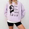 I Came I Saw I Had Anxiety So I Left Messy Bun Introvert Comfort Colors Sweatshirt Orchid I Came I Saw I Had Anxiety So I Left Messy Bun Introvert Comfort Colors Sweatshirt Orchid