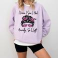 I Came I Saw I Had Anxiety So I Left Messy Bun Introvert Comfort Colors Sweatshirt Orchid I Came I Saw I Had Anxiety So I Left Messy Bun Introvert Comfort Colors Sweatshirt Orchid