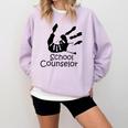School Counselor t Shirt School Teacher Graduation Idea Comfort Colors Sweatshirt Orchid
