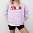 Senior 2018 Valedictorian School Colors Graduation Comfort Colors Sweatshirt Orchid