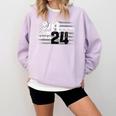 Senior 2024 Graduation Class Of 2024 Senior Women Boy Girl Comfort Colors Sweatshirt Orchid