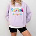 Senior 2025 Graduation My Last First Day Of Class Of 2025 Comfort Colors Sweatshirt Orchid