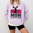 Senior Cheerleader Mom Cheer Class Of 2025 Graduation Women Comfort Colors Sweatshirt Orchid