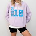 Senior Class 18 Shirt Graduation Apparel T-Shirt Comfort Colors Sweatshirt Orchid