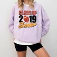 Senior Class Of 2019 Tshirt Graduation Students Football Comfort Colors Sweatshirt Orchid
